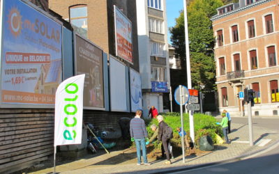Au carrefour des rues des Éburons, de Joie, et Bois l’Evêque… un espace communautaire enfin propre !